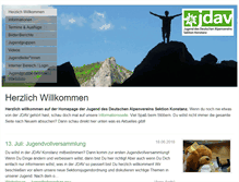Tablet Screenshot of jdav-konstanz.de